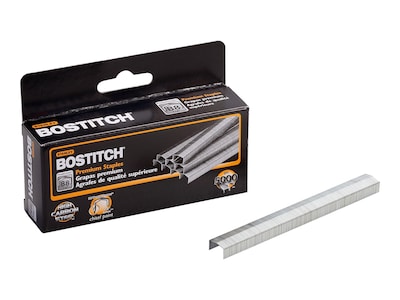 Bostitch B8 PowerCrown 1/4 Length Standard Multi-Use Staples, Full Strip, 5000/Box, 100 Boxes/Carto