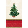 Amscan Classic Christmas Tree Guest Towel 7.75 x 4.5, 5/Pack, 16 Per Pack (539900)