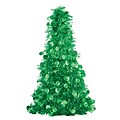 Amscan Tinsel Christmas Tree 10 Centerpiece, Green, 6/Pack (240599)