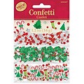 Amscan Christmas Confetti, Assorted Shapes/Colors, 1.2 oz. Bags, 4 Bags/Pack  (360144)