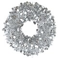 Amscan Christmas Tinsel 17 Wreath, Silver, 2/Pack, (240609)