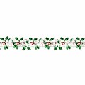 Amscan Christmas Holly/Berries Tinsel 18 Garland, White, 2/Pack (223107)