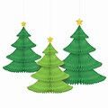 Amscan Tree Honeycomb Decorations, 2/Pack, 3 Per Pack (290049)