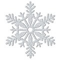 Amscan Snowflake 11 Decorations, Glitter Silver, 5/Pack (191364)