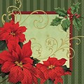 Amscan Vintage Poinsettia Lunch Napkin, 6.5 x 6.5, 3/Pack, 36 Per Pack (719543)