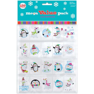 Amscan Christmas Tattoos, 3/Pack, 120 Per Pack (392111)