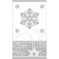 Amscan Sparkling Snowflake Guest Towel 7.75 x 4.5, 5/Pack, 16 Per Pack (531559)