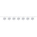 Amscan Sequin Snowflake 9 Garland, Silver, 6/Pack (220219)