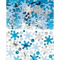 Amscan Holiday Snowflake Confetti, Silver/Blue, 5 oz. Bags, 2 Bags/Pack (360550)