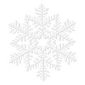Amscan Glitter Snowflake Decoration, White, Plastic, 6.5, 7/Pack (190893)