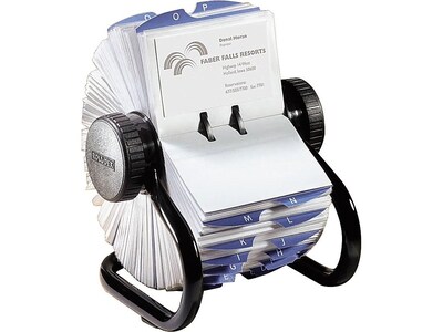 Rolodex Rotary Business Card File, 400 Card Capacity,  Black (67236)