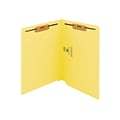 Smead End Tab Classification Folders, Shelf-Master Reinforced Straight-Cut Tab, Letter Size, Yellow,