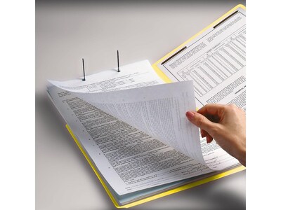 Smead End Tab Classification Folders, Shelf-Master Reinforced Straight-Cut Tab, Letter Size, Yellow, 50/Box (25940)