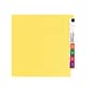 Smead End Tab Classification Folders, Shelf-Master Reinforced Straight-Cut Tab, Letter Size, Yellow, 50/Box (25940)