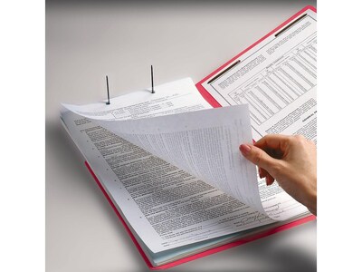 Smead End Tab Classification Folders, Shelf-Master Reinforced Straight-Cut Tab, Letter Size, Red, 50/Box (25740)