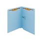 Smead End Tab Classification Folders, Shelf-Master Reinforced Straight-Cut Tab, Letter Size, Blue, 5