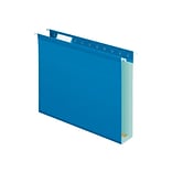 Pendaflex Hanging File Folders, 2 Expansion, Letter Size, Blue, 25/Box (PFX 04152x2 BLU)