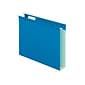 Pendaflex Hanging File Folders, 2" Expansion, Letter Size, Blue, 25/Box (PFX 04152x2 BLU)