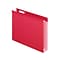 Pendaflex Hanging File Folders, 2 Expansion, Letter Size, Red, 25/Box (PFX 04152x2 RED)