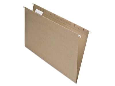 Pendaflex 100% Recycled Hanging File Folders, Legal Size, Tan, 25/Box (PFX 76542)