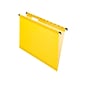 Pendaflex SureHook Reinforced Hanging File Folders, 5-Tab, Letter Size, Yellow, 20/Box (PFX 6152 1/5 YEL)