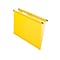 Pendaflex SureHook Reinforced Hanging File Folders, 5-Tab, Letter Size, Yellow, 20/Box (PFX 6152 1/5