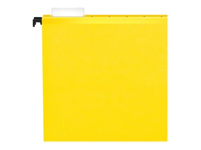 Pendaflex SureHook Reinforced Hanging File Folders, 5-Tab, Letter Size, Yellow, 20/Box (PFX 6152 1/5 YEL)