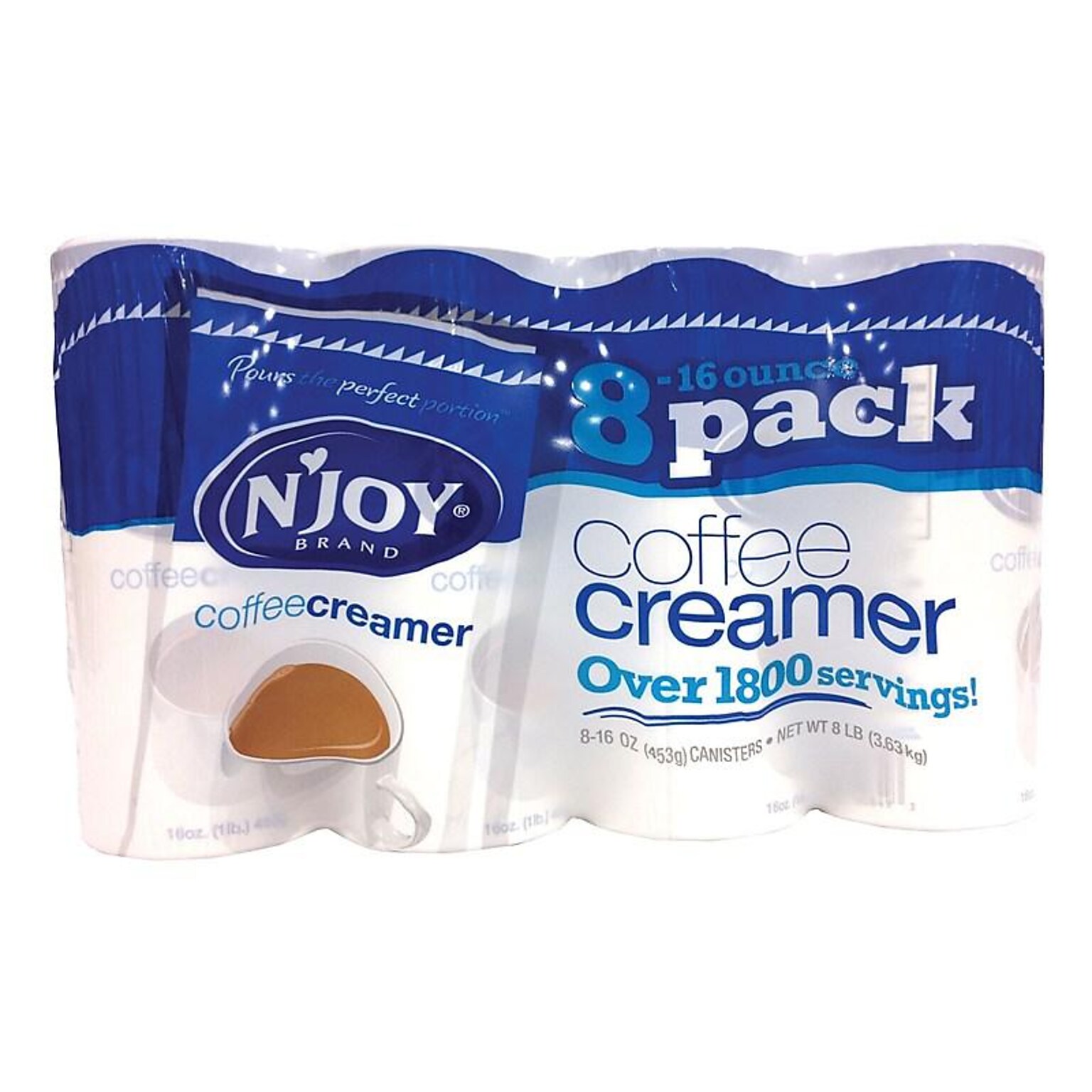 N' Joy Original Dairy Free Powdered Creamer, 16 oz., 8/Pack (90849