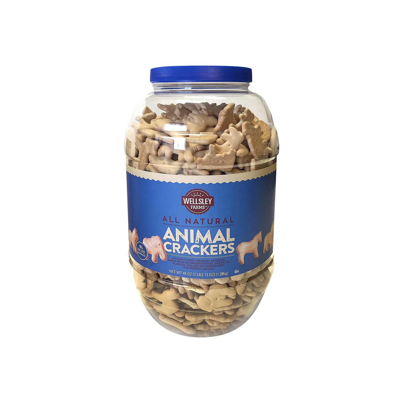 Wellsley Farms Classic Animal Crackers, 45 oz., (220-00464)