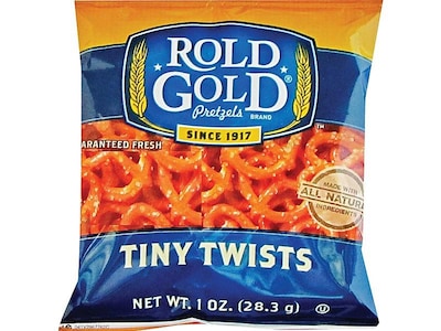 Rold Gold Savory Pretzels Twists, 1 oz. Bags, 88 Bags/Carton (FRI32430)