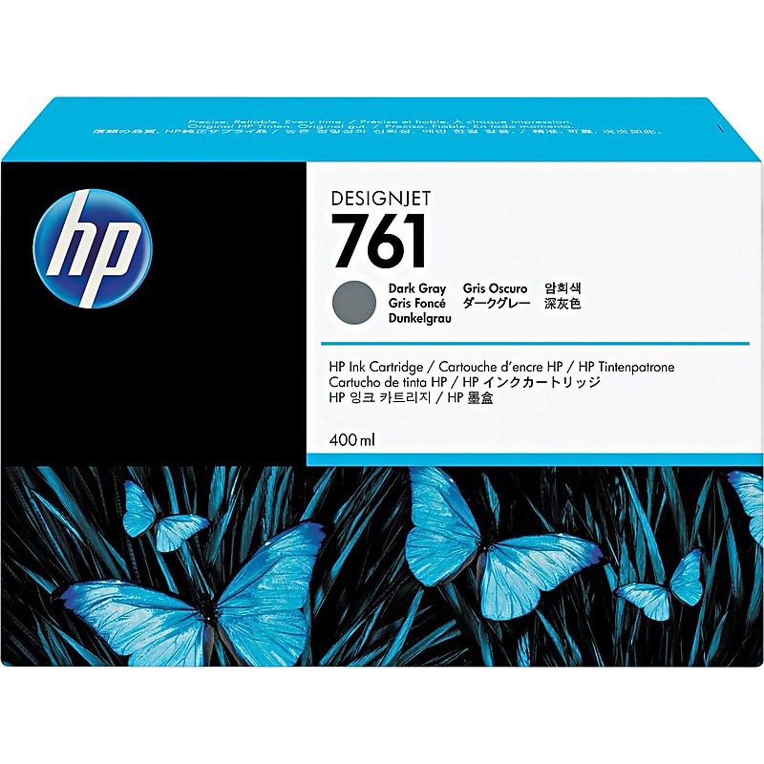 HP 761 Dark Gray Standard Yield Ink Cartridge (CM996A)