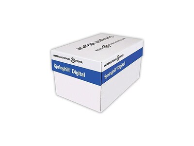 Springhill Digital 90 lb. Paper, 8.5" x 11", White, 250 Sheets/Pack (015101)