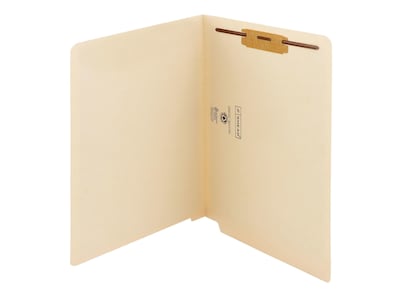 Smead End Tab Classification Folders, Shelf-Master Reinforced Straight-Cut Tab, Letter Size, Manila,