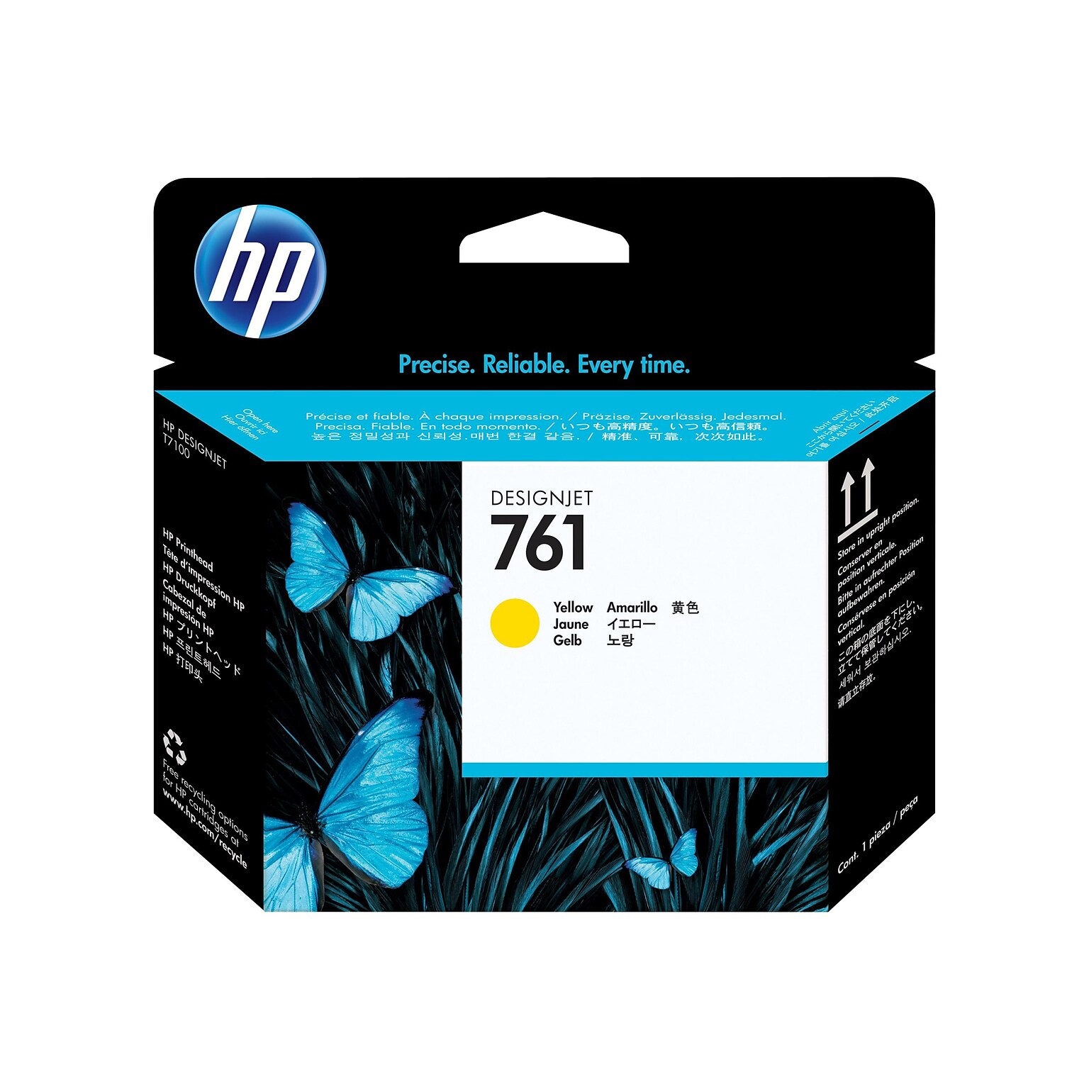 HP 761 Print Head, Yellow (CH645A)