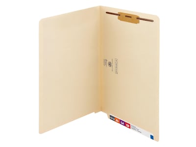 Smead End Tab Classification Folders, Shelf-Master Reinforced Straight-Cut Tab, Legal Size, Manila,