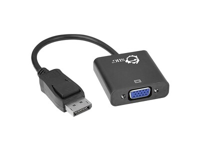 SIIG DisplayPort to VGA Converter, DisplayPort Adapter, Male to Female (CB-DP0N11-S1)