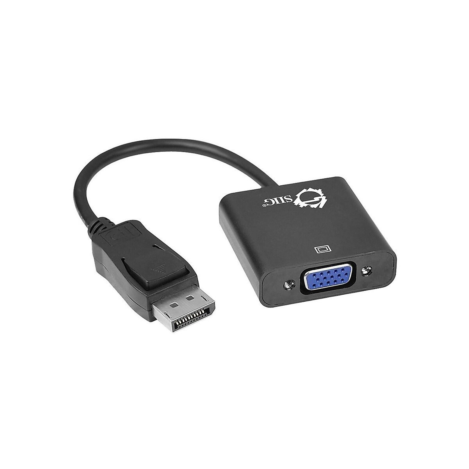 SIIG DisplayPort to VGA Converter, DisplayPort Adapter, Male to Female (CB-DP0N11-S1)