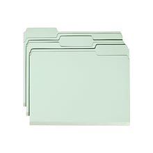 Smead Pressboard Classification Folders with SafeSHIELD Fasteners, 1/3-Cut Tab, Letter Size, Gray/Gr