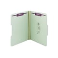 Smead Pressboard Classification Folders with SafeSHIELD Fasteners, 1/3-Cut Tab, Letter Size, Gray/Gr