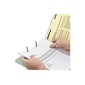 Smead Pressboard Classification Folders with SafeSHIELD Fasteners, 1/3-Cut Tab, Letter Size, Gray/Green, 25/Box (14931)