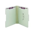 Smead Pressboard Classification Folders with SafeSHIELD Fasteners, 1/3-Cut Tab, Letter Size, Gray/Gr