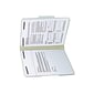 Smead Pressboard Classification Folders with SafeSHIELD Fasteners, 1/3-Cut Tab, Letter Size, Gray/Green, 25/Box (14934)