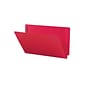 Smead End Tab Classification Folders, Shelf-Master Reinforced Straight-Cut Tab, Legal Size, Red, 50/Box (28740)