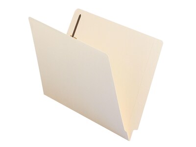 Smead Shelf-Master Recycled Reinforced End Tab Classification Folders, Letter Size, Manila, 50/Box (34116)