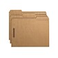Smead Fastener File Folders, 2 Fasteners, Reinforced 1/3-Cut Tab, Letter Size, Kraft, 50/Box (14837)
