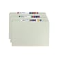 Smead Pressboard Classification Folders with SafeSHIELD Fasteners, Straight-Cut Tab, Legal Size, Gray/Green, 25/Box (19910)