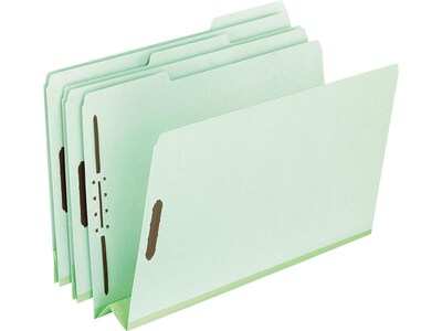 Pendaflex Heavy-Duty Pressboard Classification Folders, Letter Size, Leaf Green, 25/Box (PFX17182)