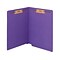 Smead WaterShed/CutLess End Tab File Folders, Reinforced Straight-Cut Tab, Letter Size, Purple, 50/B