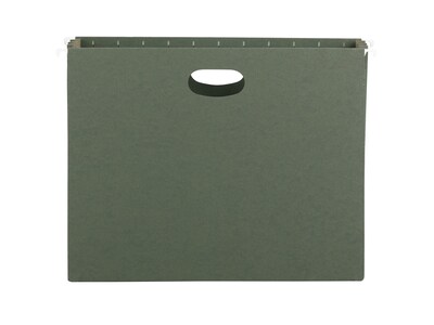 Smead Hanging File Folders, 3 1/2" Expansion, Letter Size, Standard Green, 10/Box (64220)