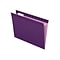 Pendaflex Reinforced Hanging File Folders, 1/5 Tab, Letter Size, Violet, 25/Box (PFX 4152 1/5 VIO)